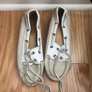 Rag & bone white boat shoes